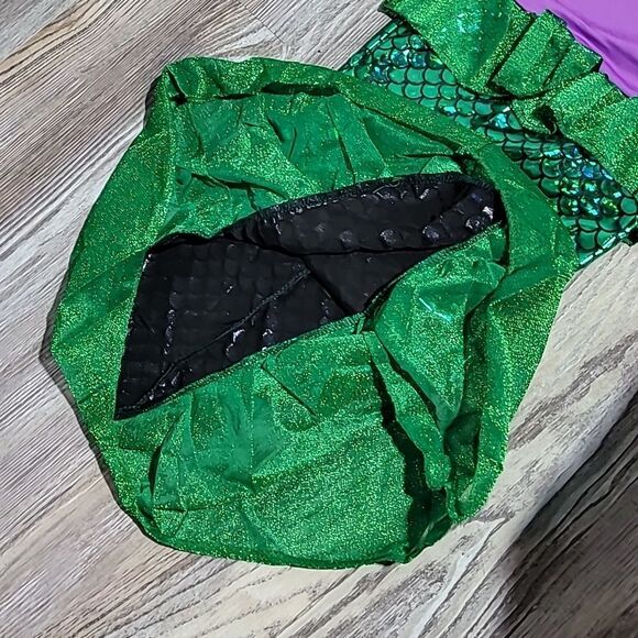 Mermaid Halloween Costume with Wig Girl's Size - Picture 9 of 13
